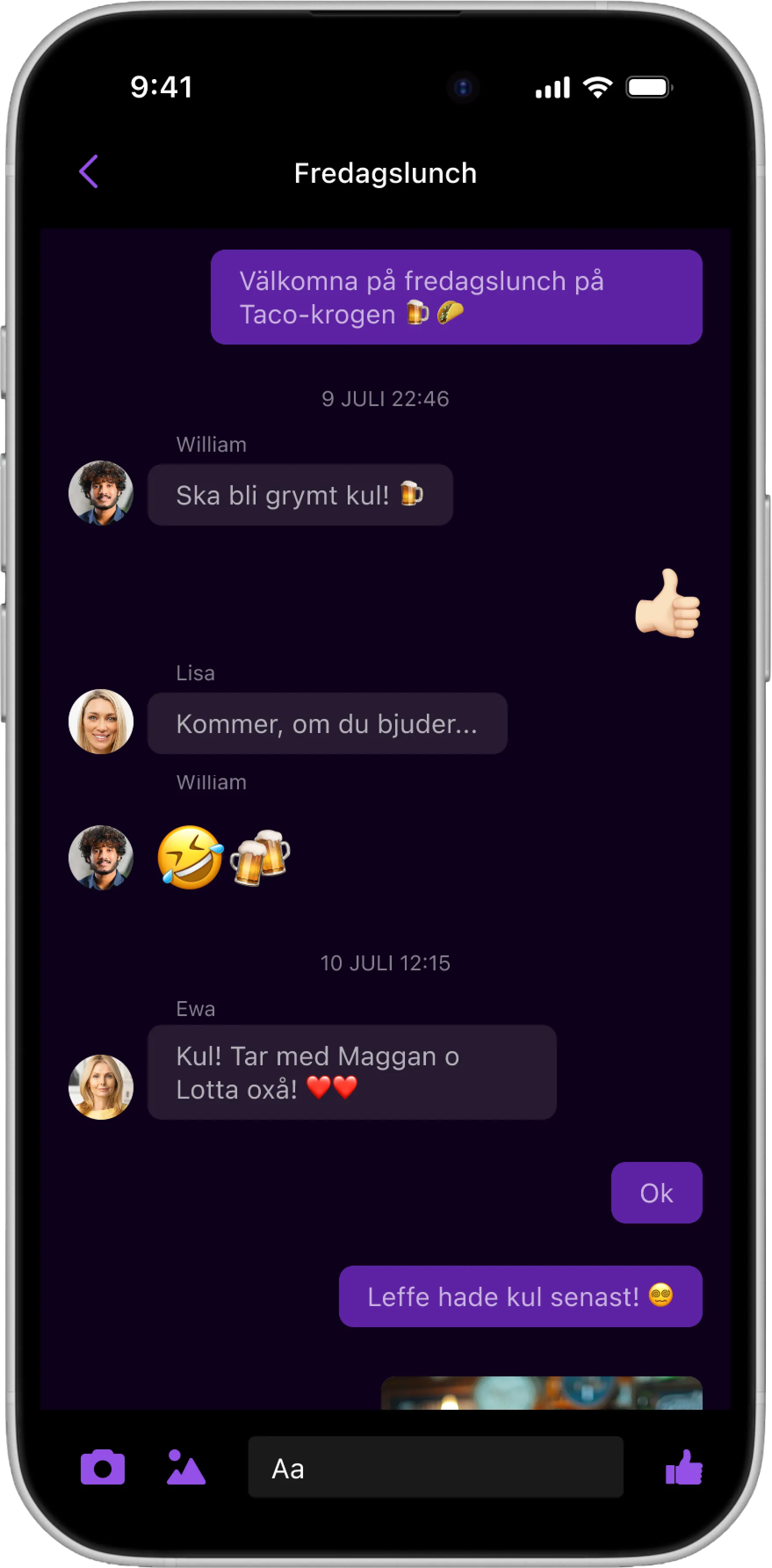 Chatta och dela info