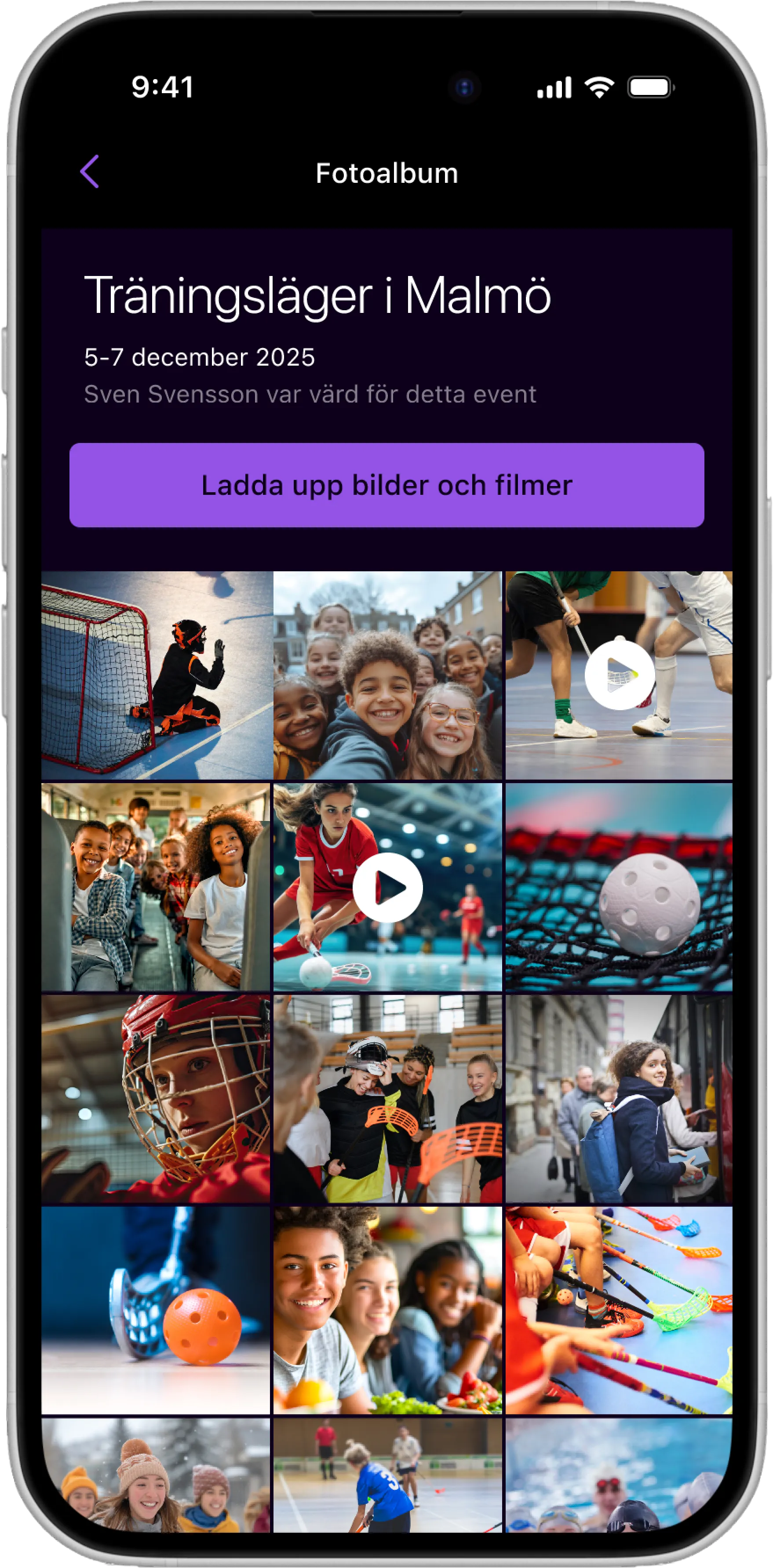 Sparade foton och filmer